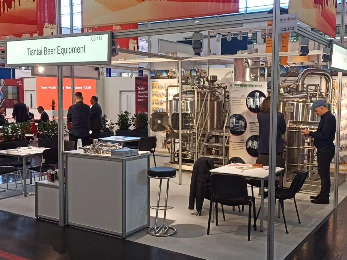 山東天泰啤酒設備有限公司亮相Drinktec，展現中國啤酒釀造設備制造實力